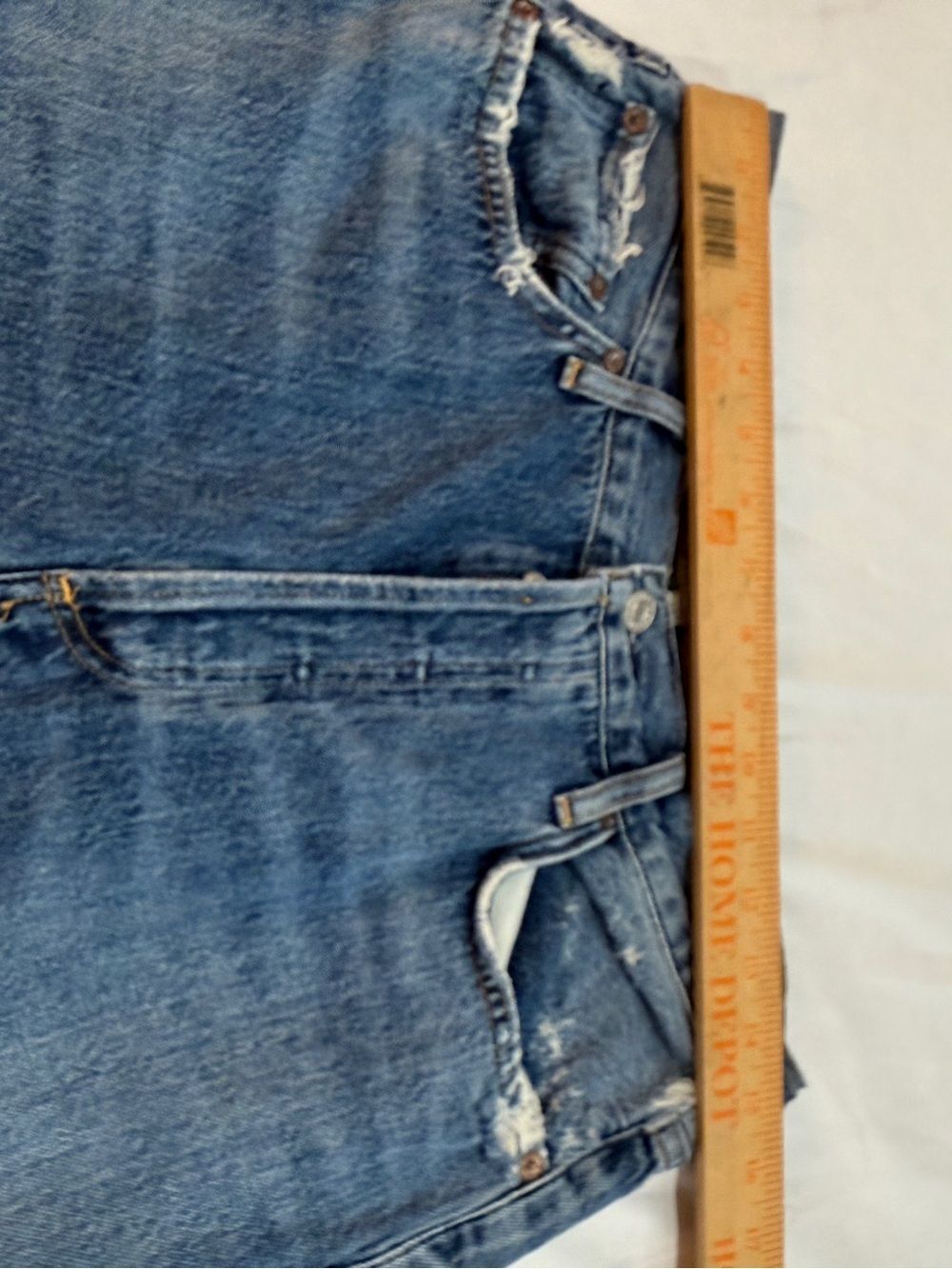 Agolde Riley High Rise Straight Crop In Frequency Size 30 - Picture 8 of 14